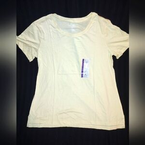 2XL Ladies Yellow Crewneck